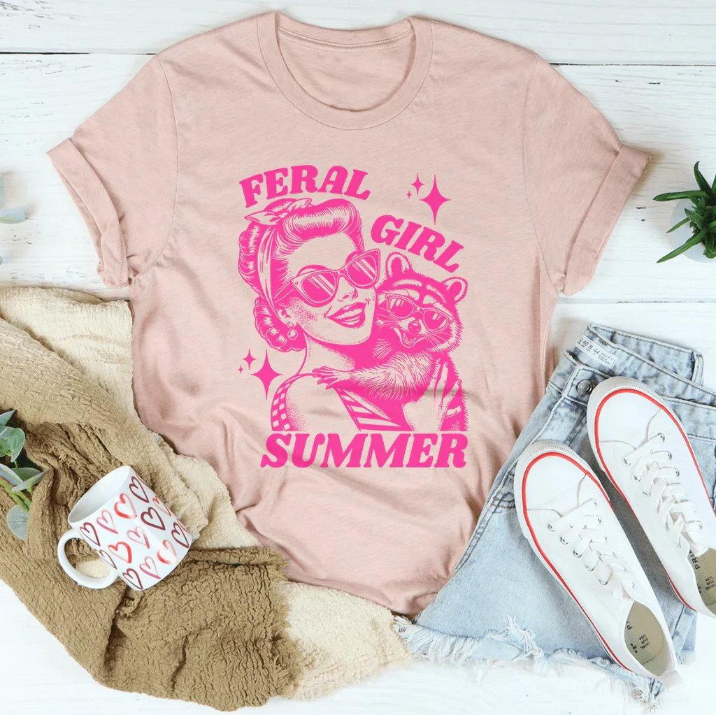 Feral Girl Summer Tee - WonderingCloth