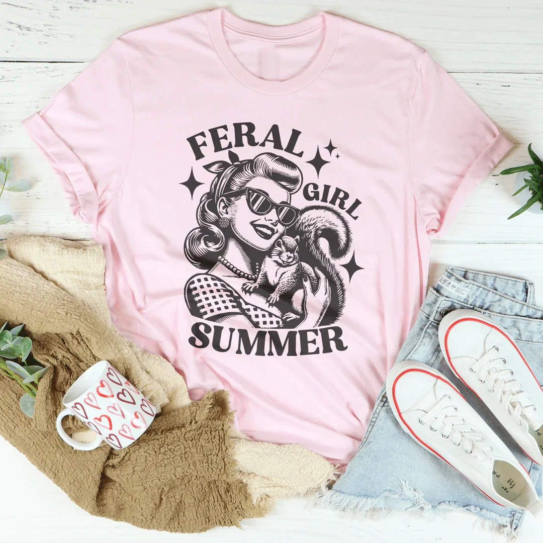Feral Girl Summer Tee - WonderingCloth