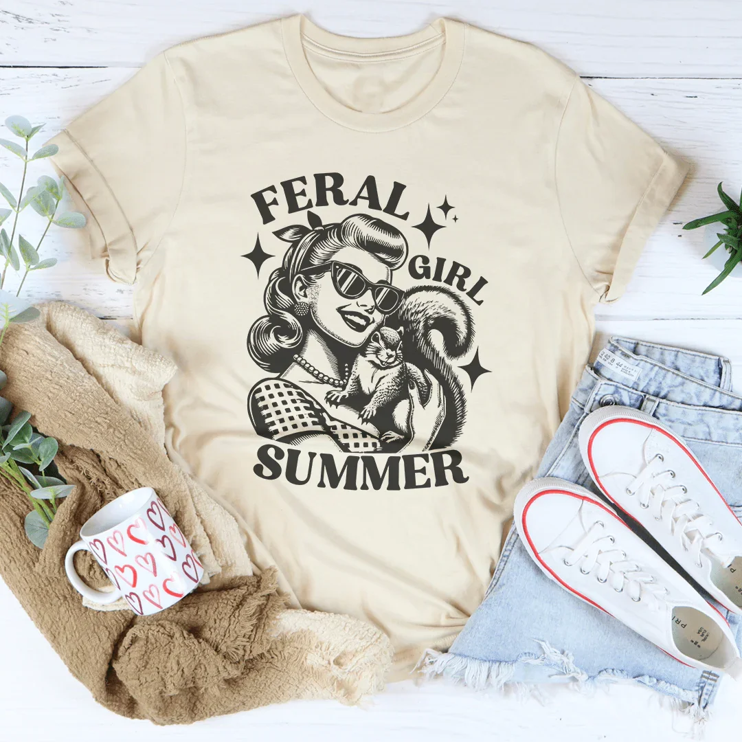 Feral Girl Summer Tee - WonderingCloth