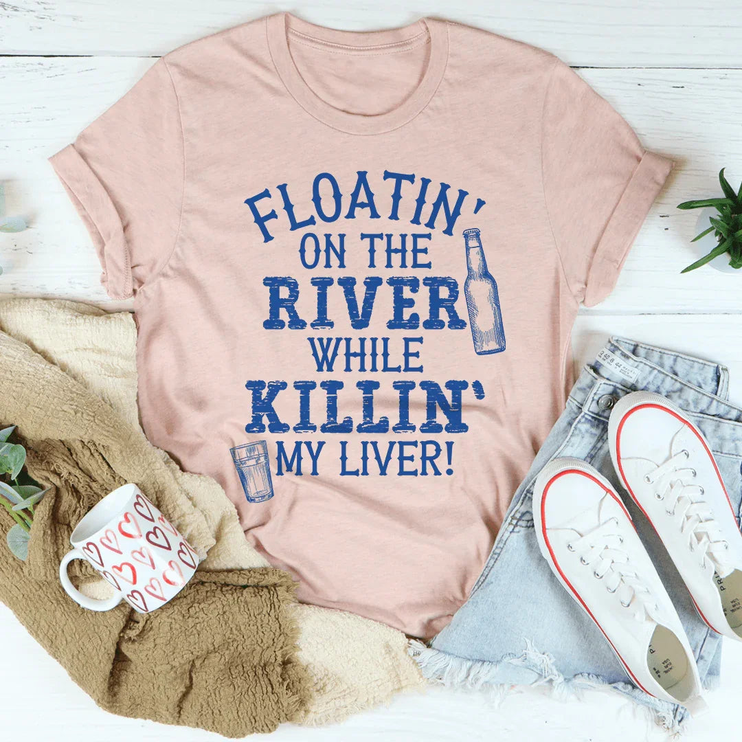 Floatin' On The River Tee - WonderingCloth