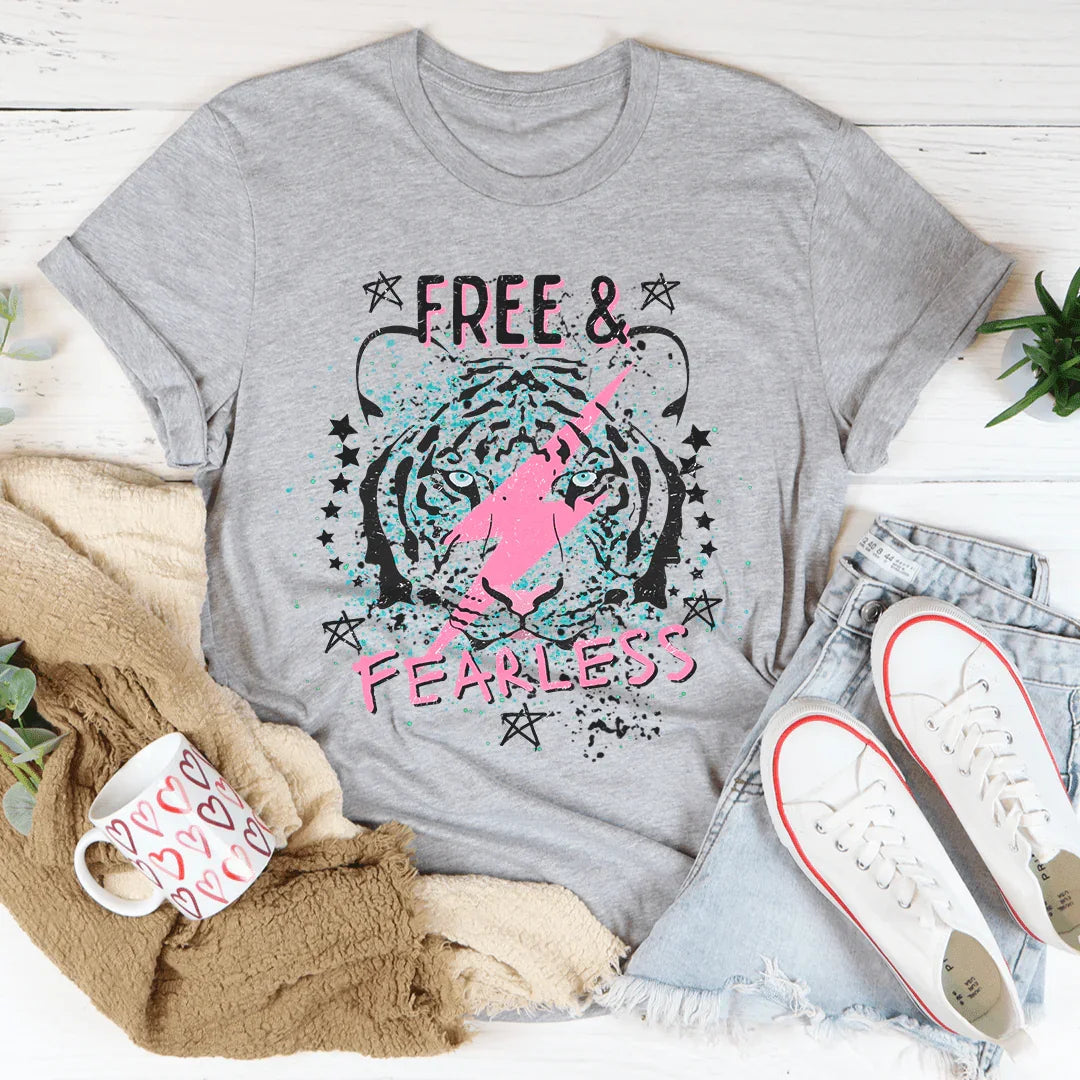 Free & Fearless Tee - WonderingCloth