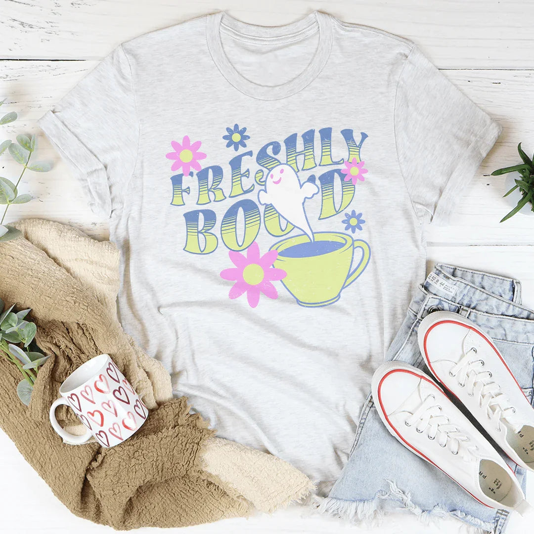 Freshly Boo'd Coffee Tee - WonderingCloth