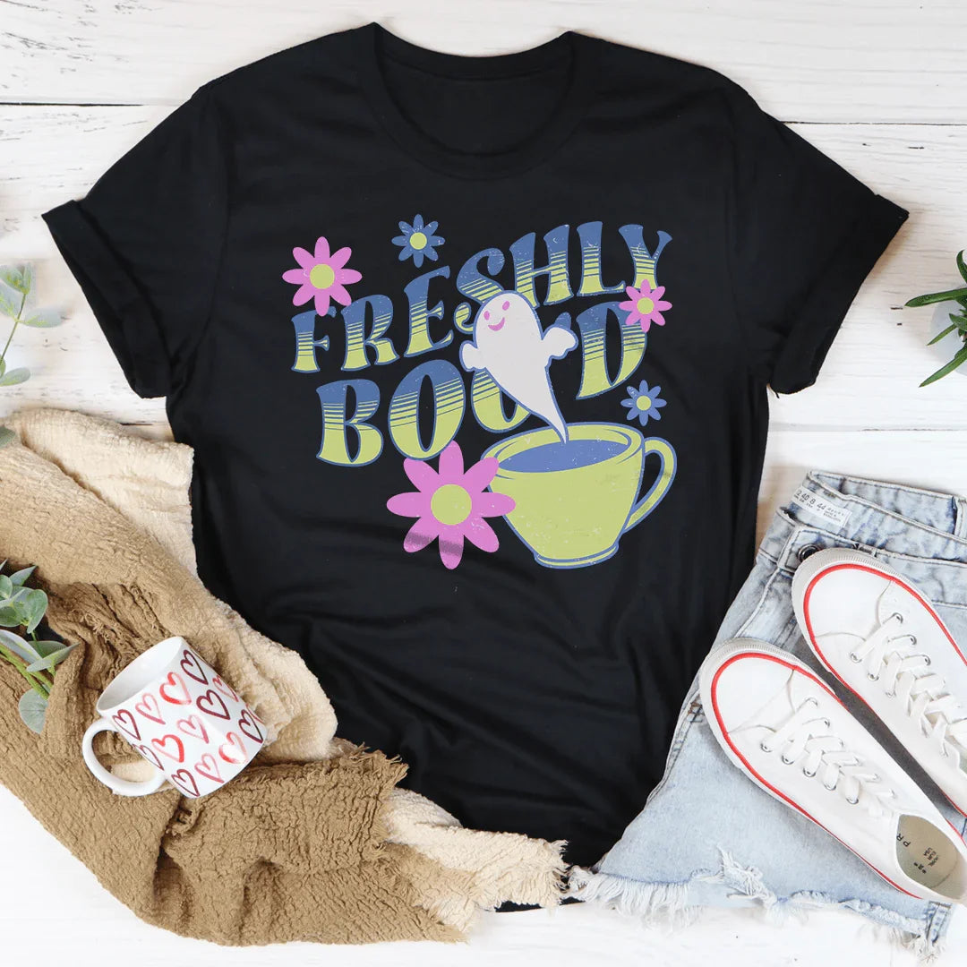 Freshly Boo'd Coffee Tee - WonderingCloth
