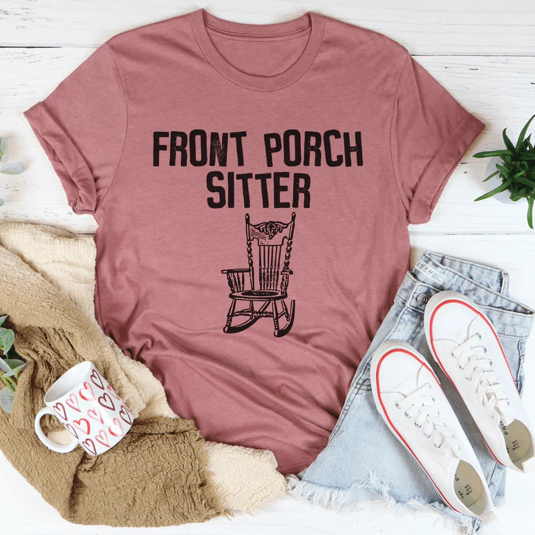 Front Porch Sitter Tee - WonderingCloth