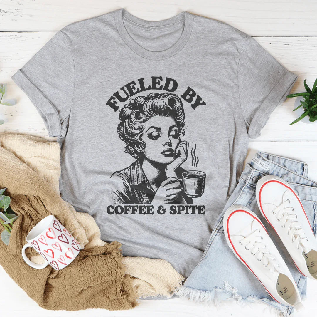Fueled By Coffee & Spite Tee - WonderingCloth