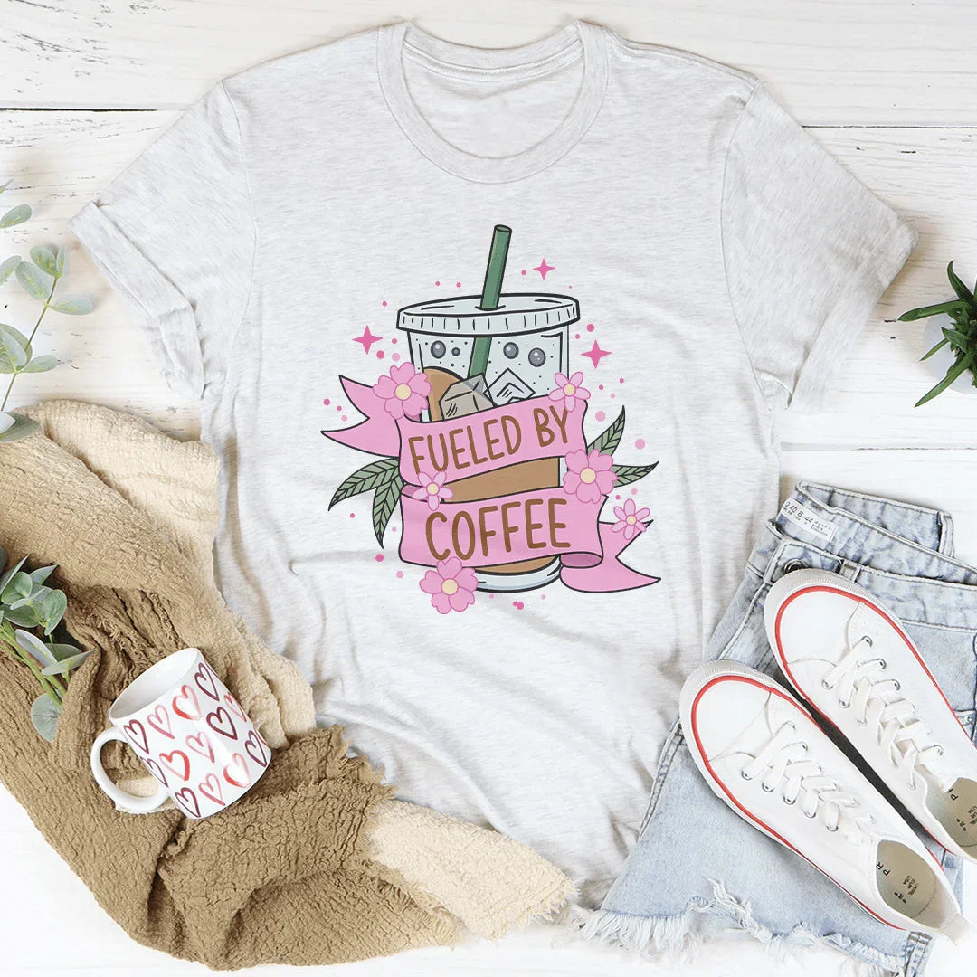 Fueled By Coffee Tee - WonderingCloth