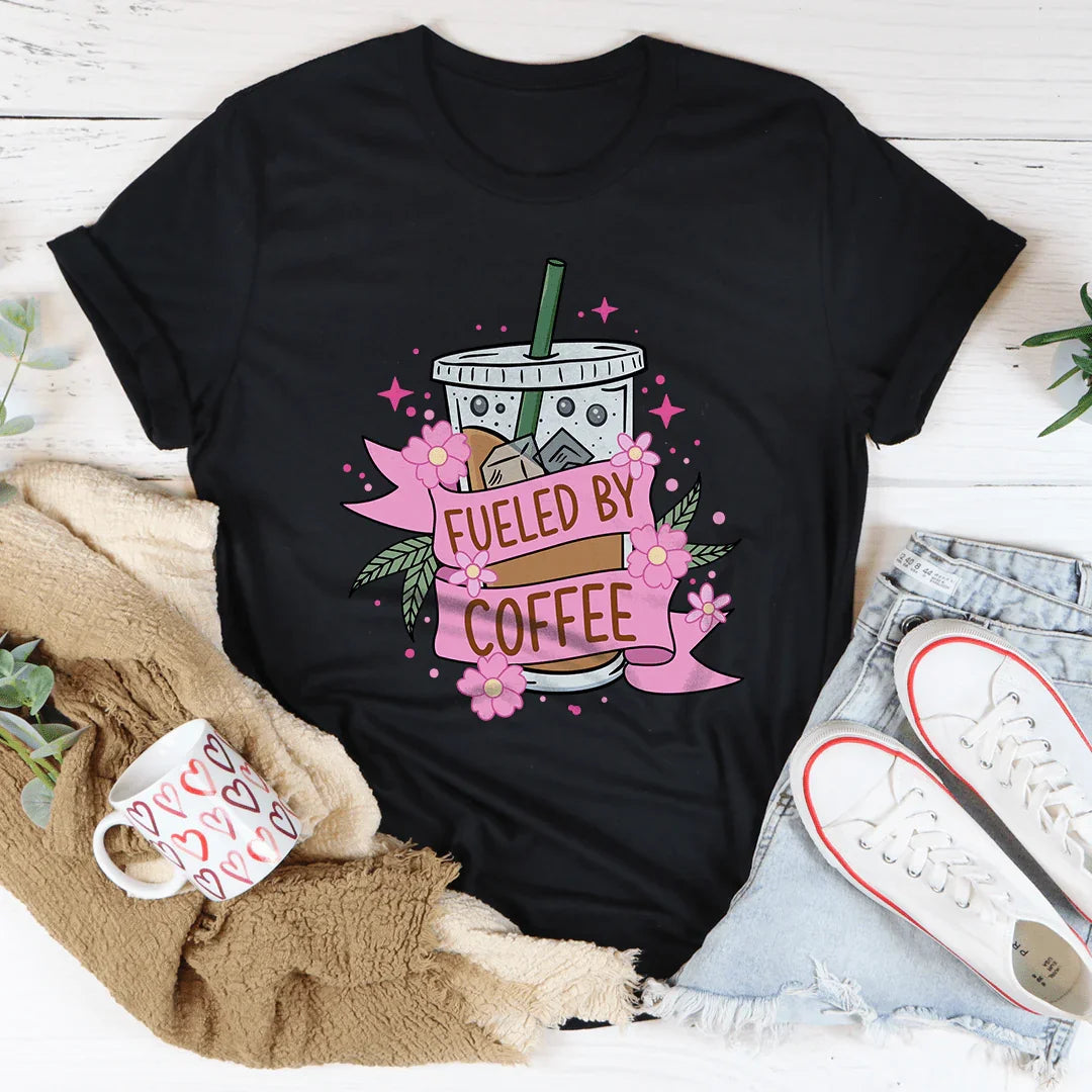 Fueled By Coffee Tee - WonderingCloth