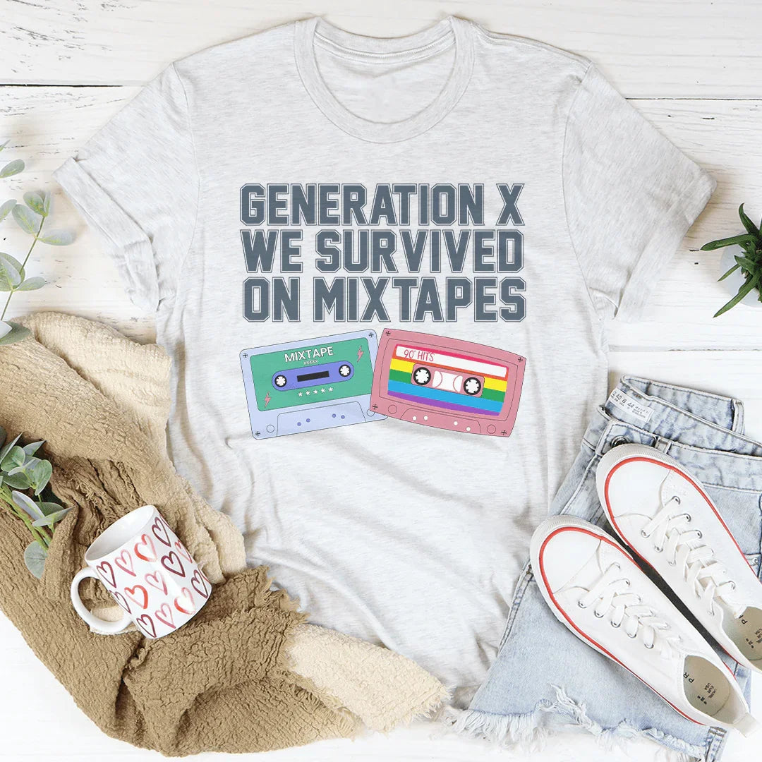 Generation X We Survived On Mixtapes Tee - WonderingCloth