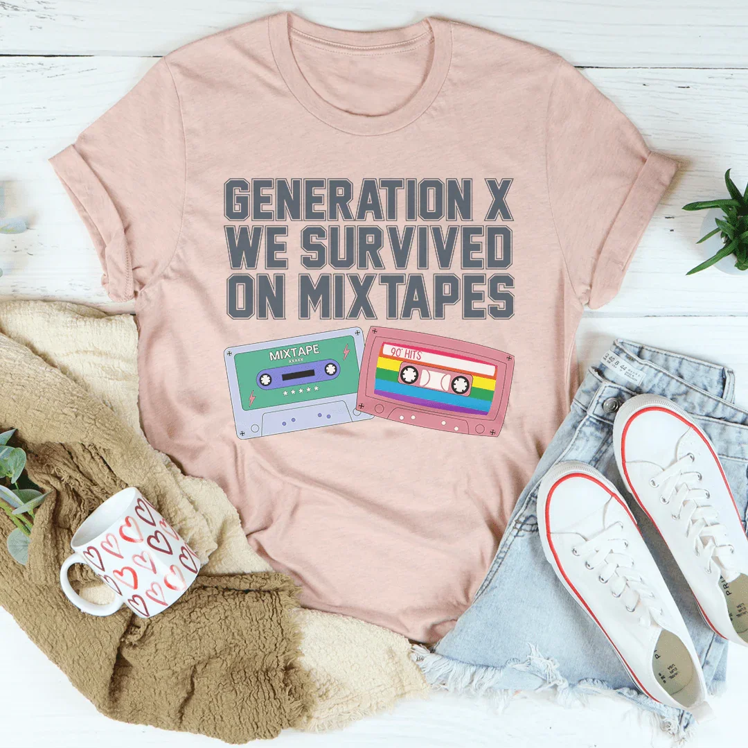 Generation X We Survived On Mixtapes Tee - WonderingCloth