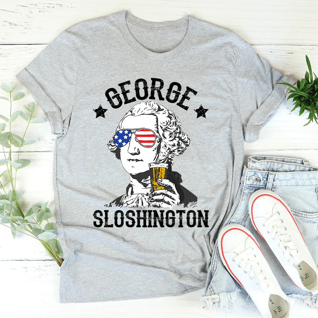 George Sloshington Tee - WonderingCloth
