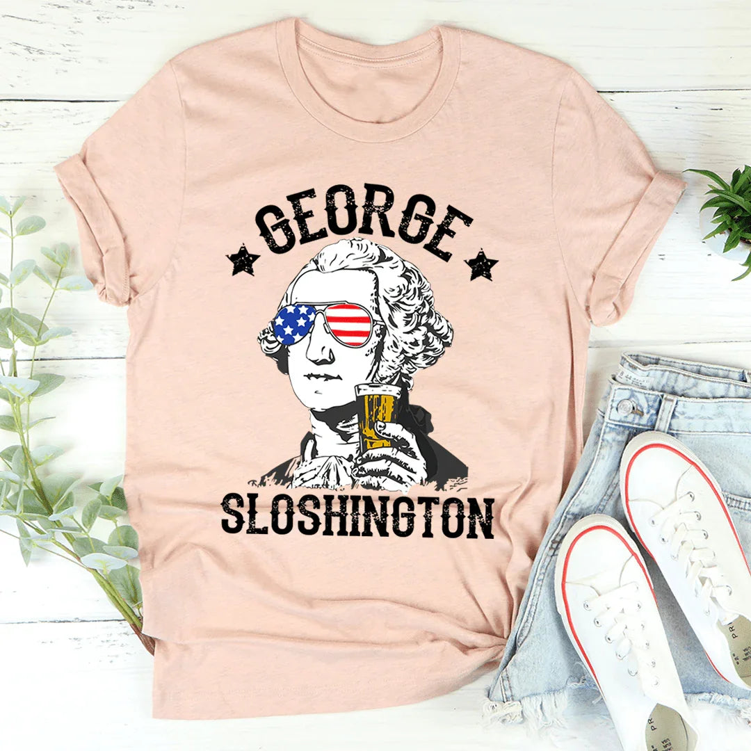 George Sloshington Tee - WonderingCloth