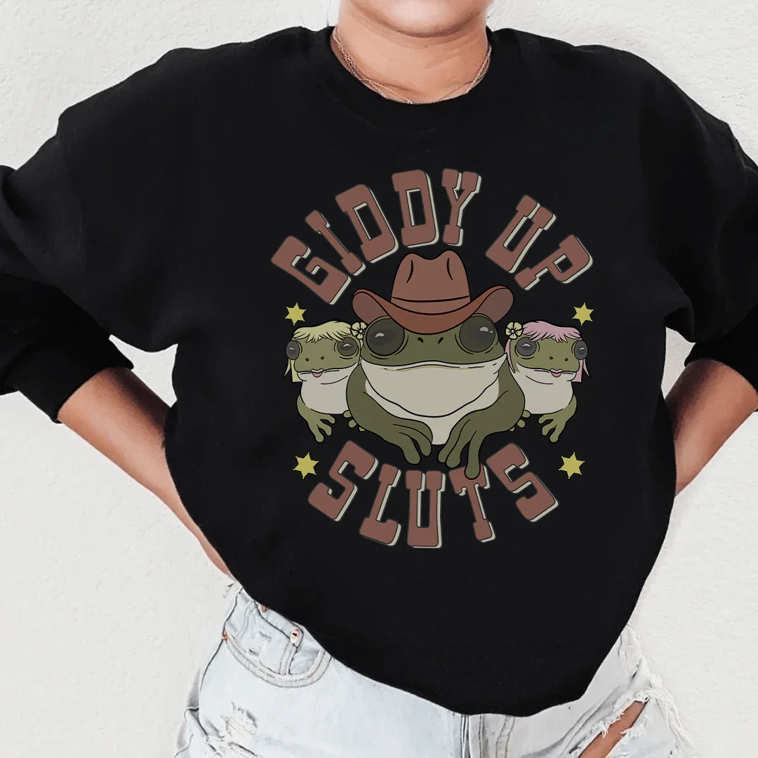 Giddy Up Sweatshirt - WonderingCloth