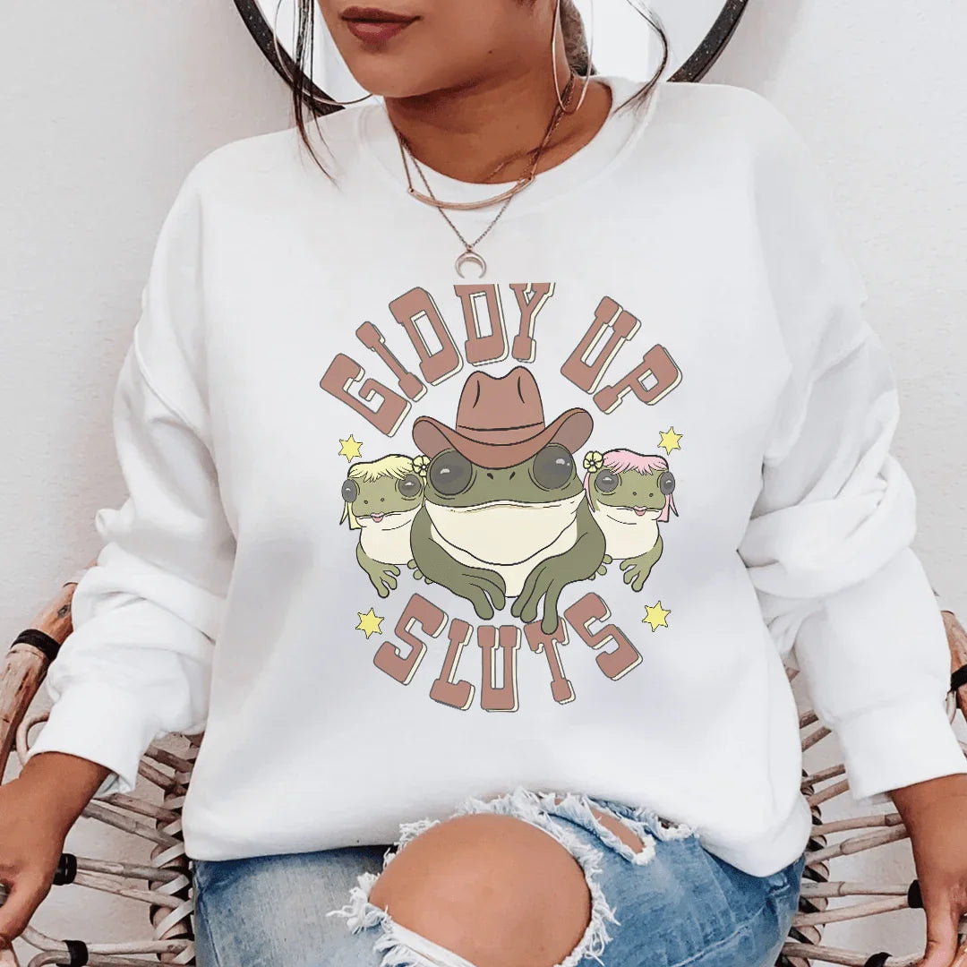 Giddy Up Sweatshirt - WonderingCloth