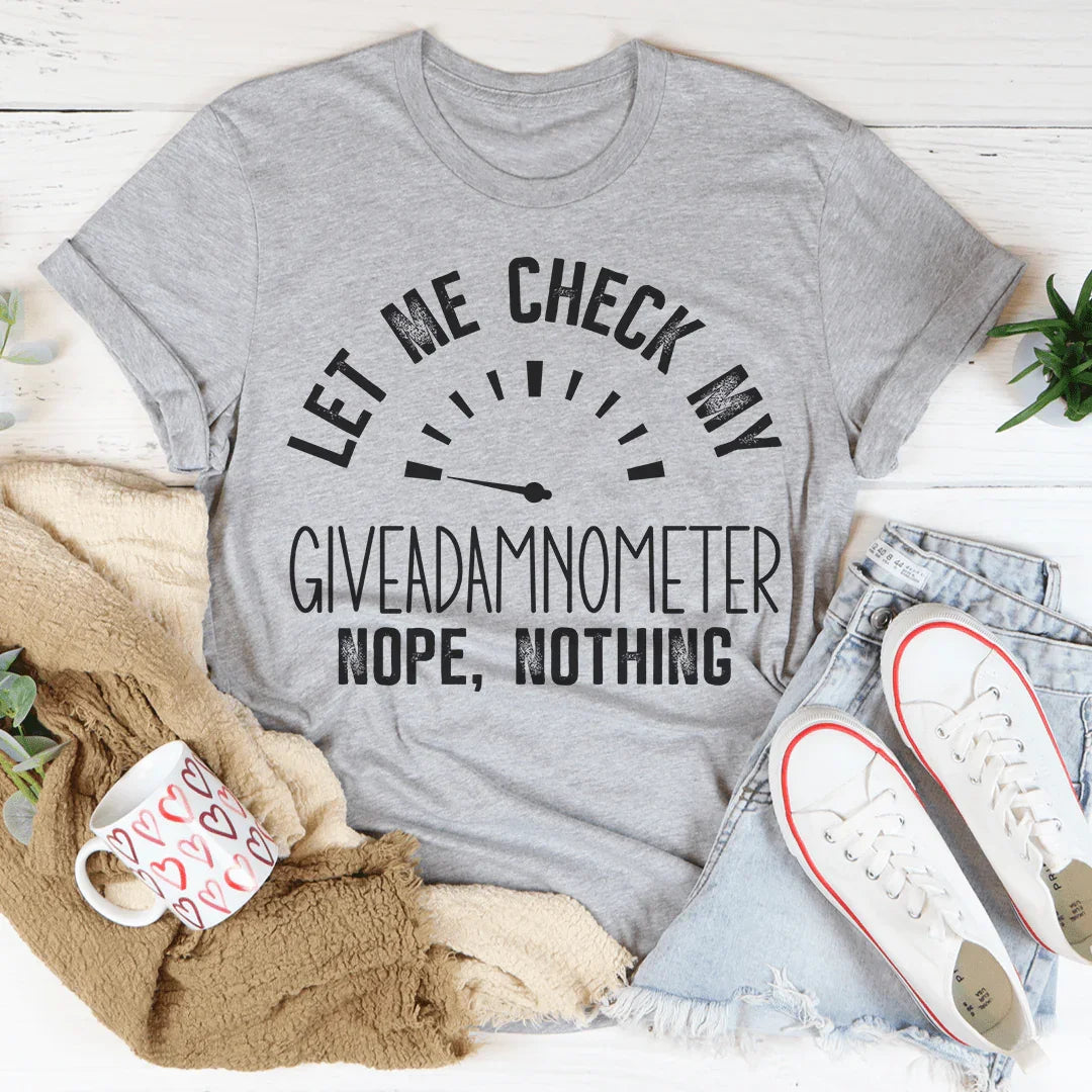 Giveadamnometer Tee - WonderingCloth