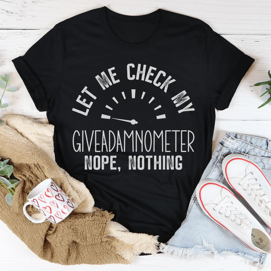 Giveadamnometer Tee - WonderingCloth