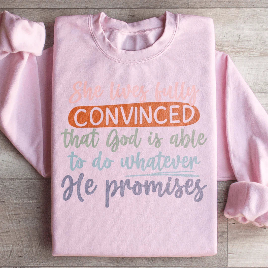 God Is Able To Do Whatever He Promises Sweatshirt - WonderingCloth