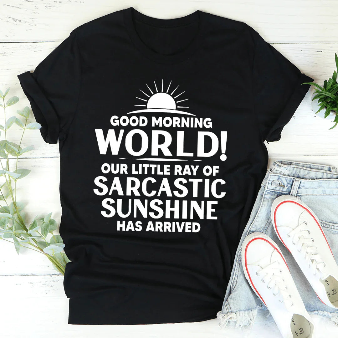 Good Morning World Tee - WonderingCloth