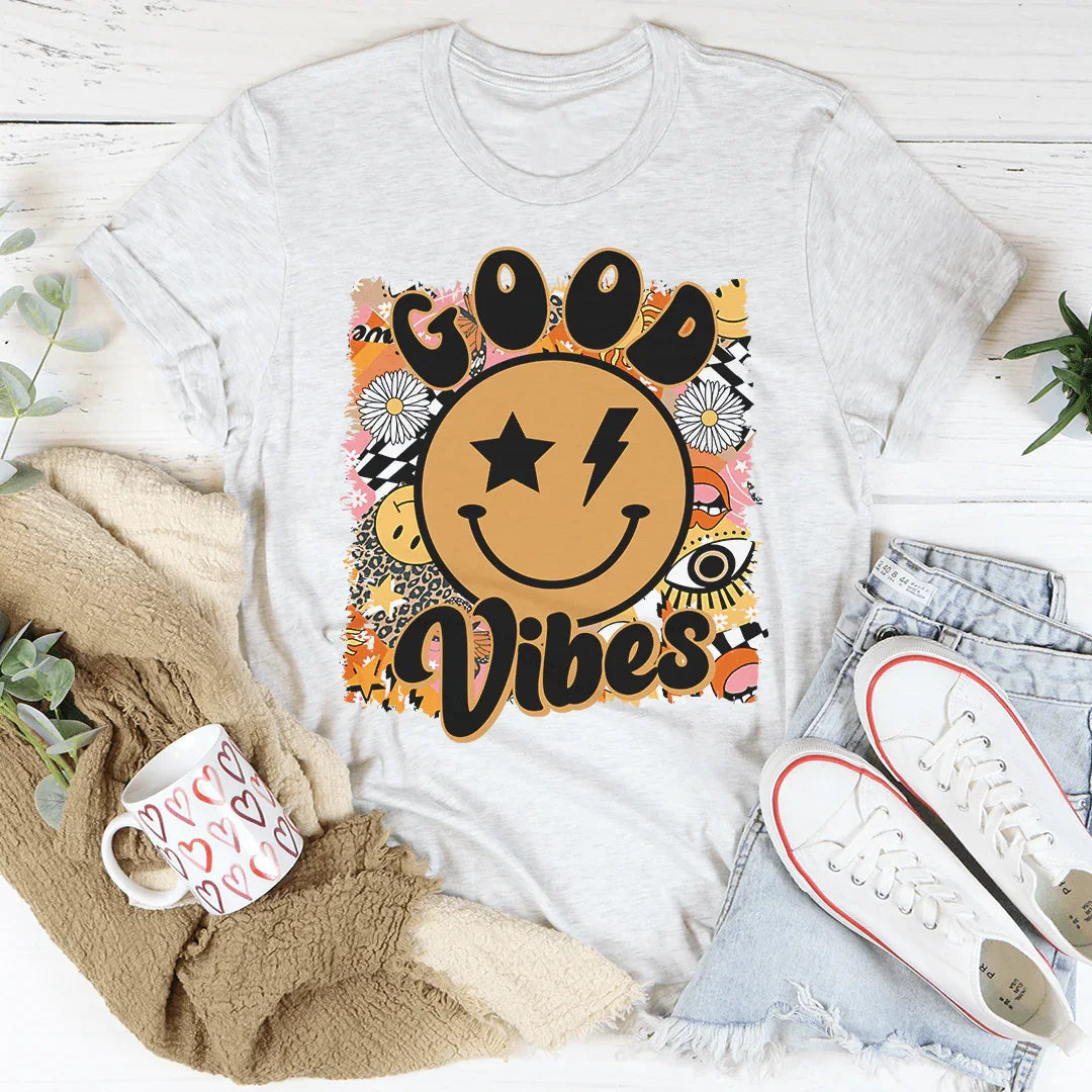 Good Vibes Tee - WonderingCloth