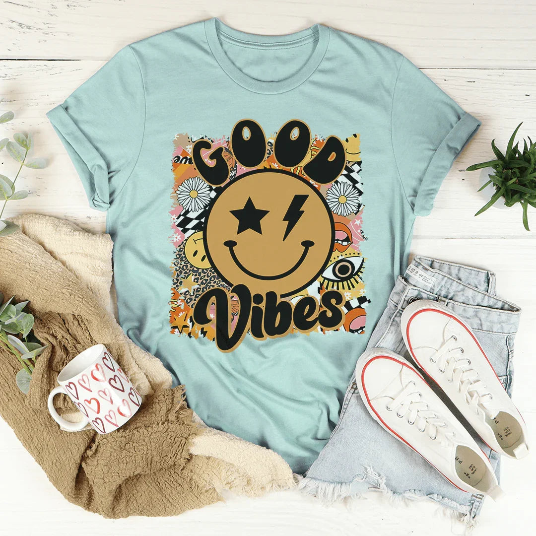 Good Vibes Tee - WonderingCloth