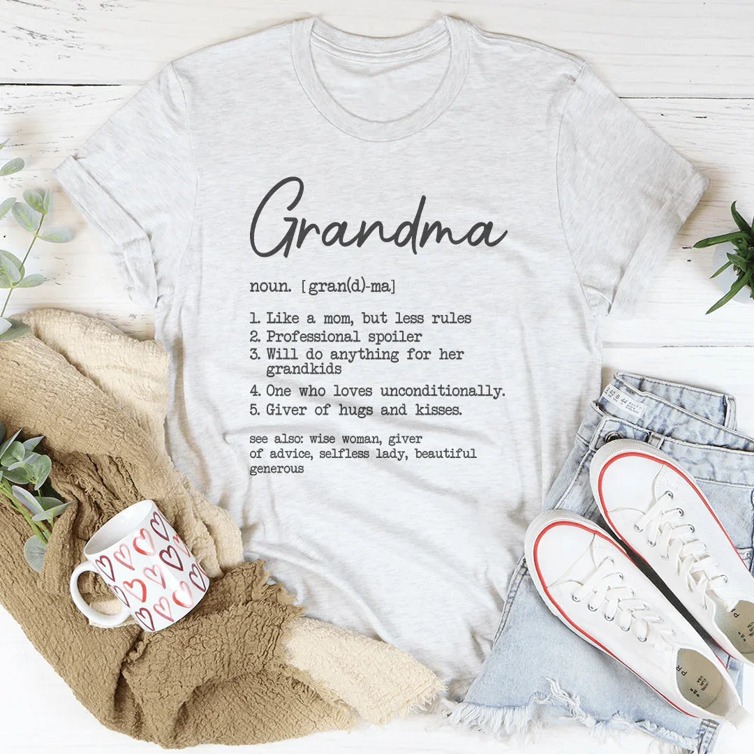 Grandma Like A Mom But Less Rules Tee - WonderingCloth