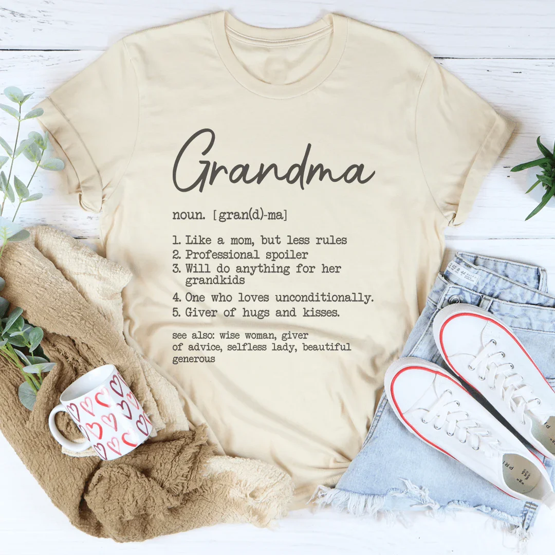 Grandma Like A Mom But Less Rules Tee - WonderingCloth