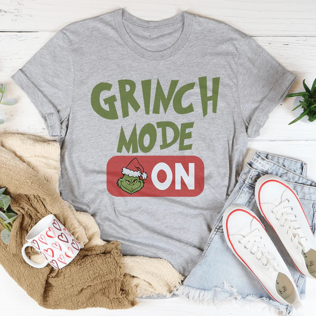 Grinch Mode On Tee - WonderingCloth