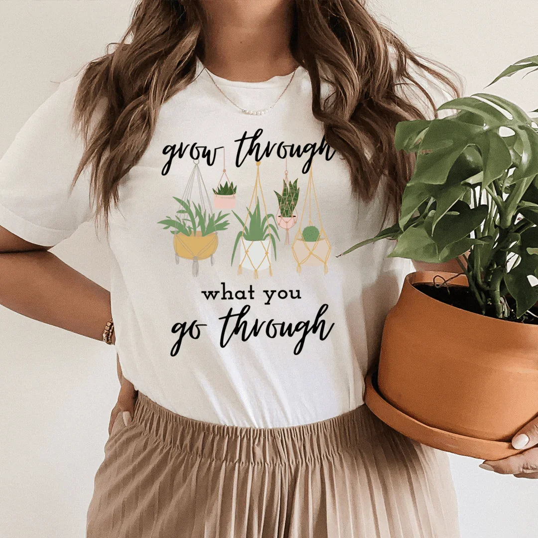 Grow Through What You Go Through Tee - WonderingCloth