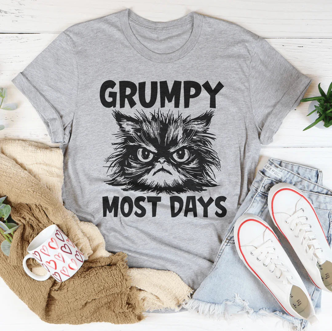 Grumpy Most Days Tee - WonderingCloth