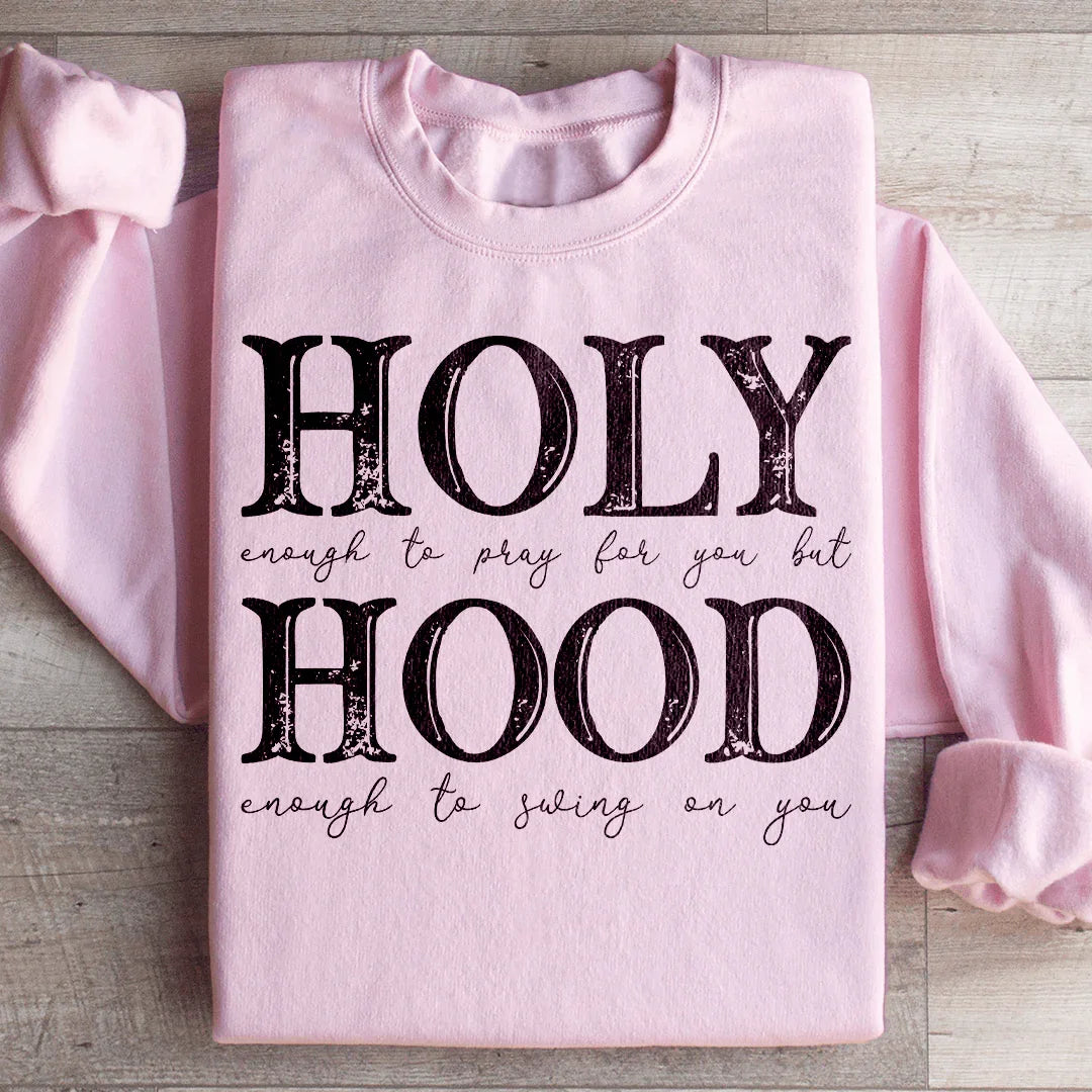 Half Hood Half Holy Sweatshirt - WonderingCloth
