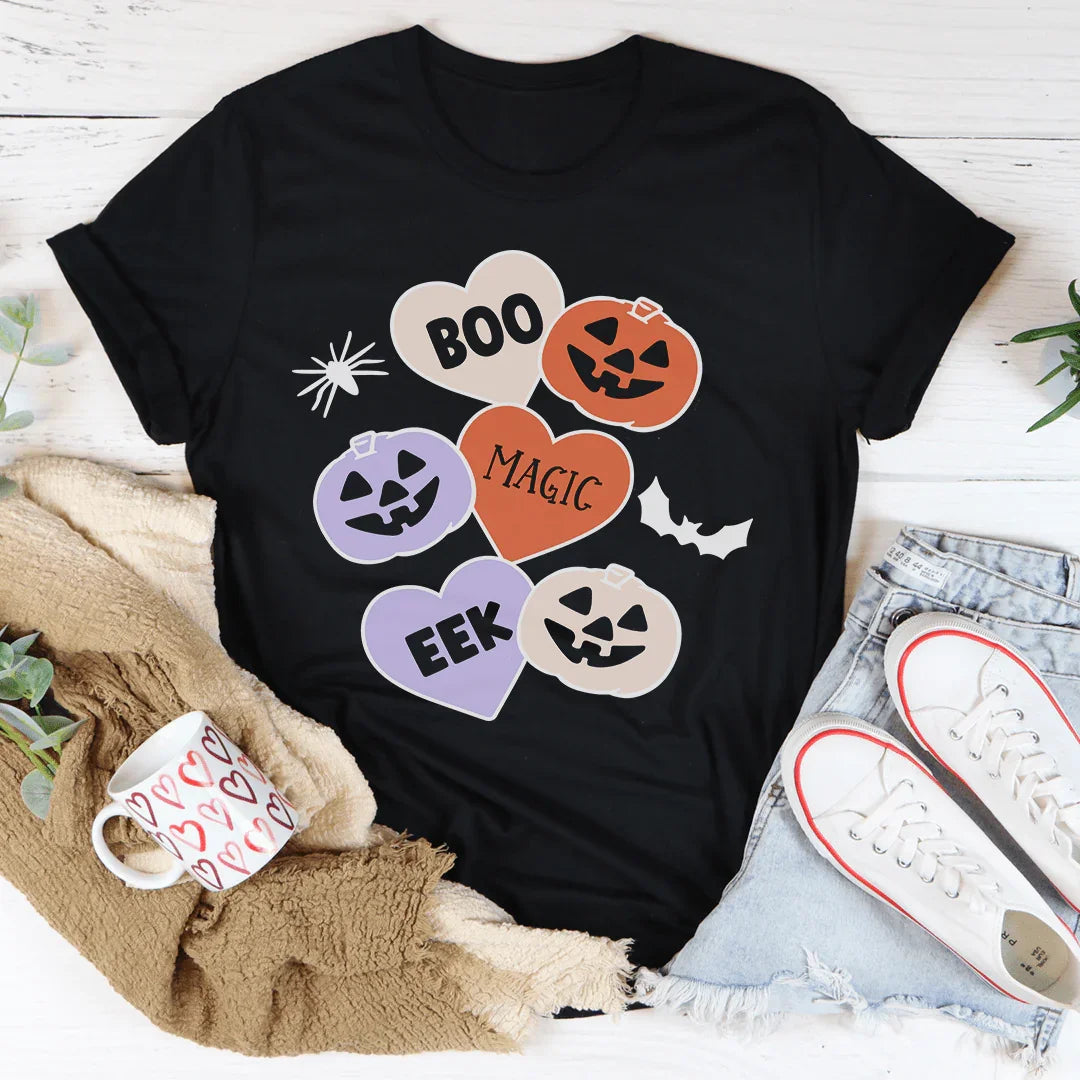Halloween Candy Hearts Tee - WonderingCloth