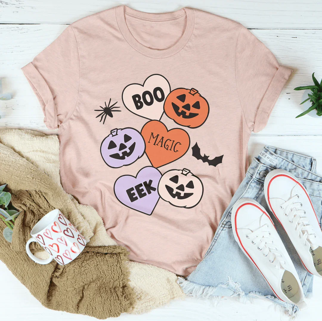 Halloween Candy Hearts Tee - WonderingCloth
