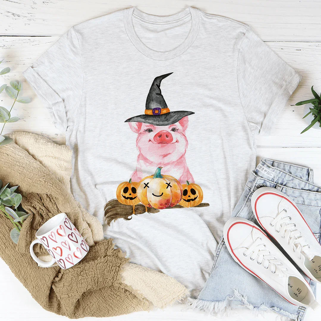 Halloween Pig Tee - WonderingCloth