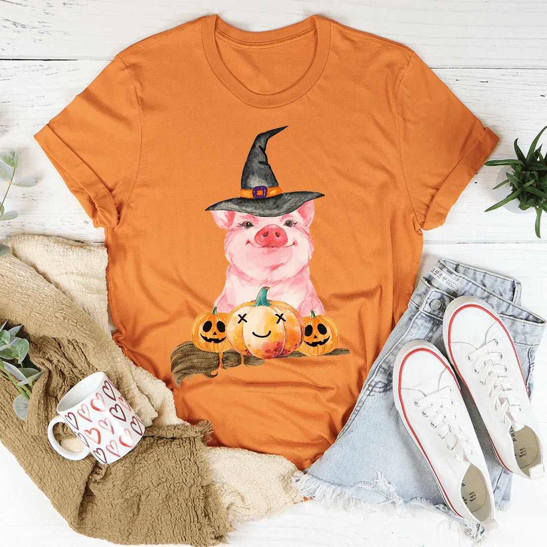 Halloween Pig Tee - WonderingCloth
