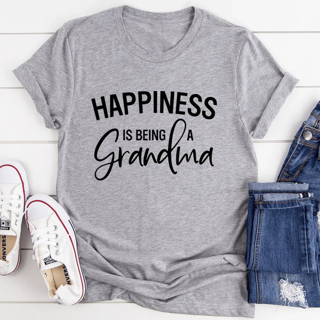 Happiness Is Being A Grandma Tee - WonderingCloth