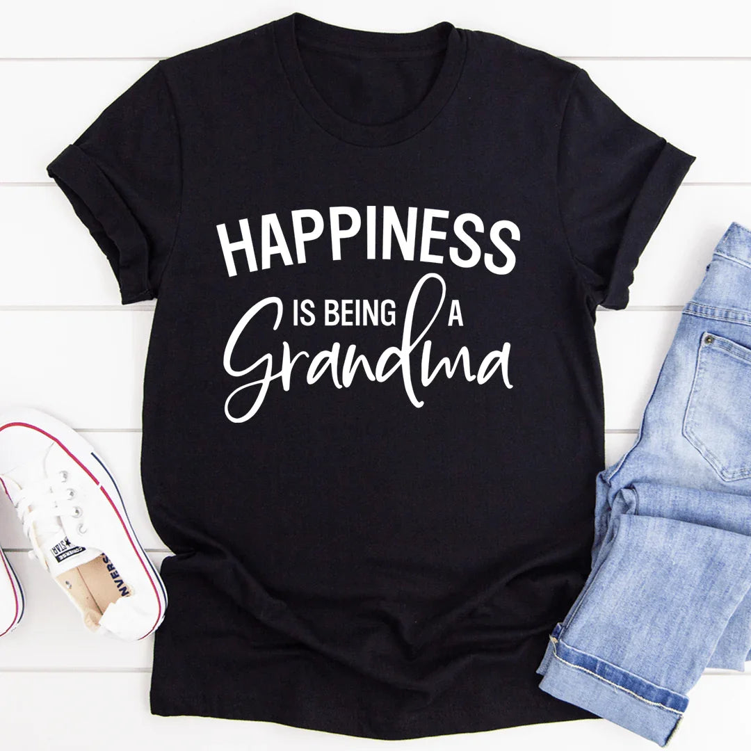 Happiness Is Being A Grandma Tee - WonderingCloth