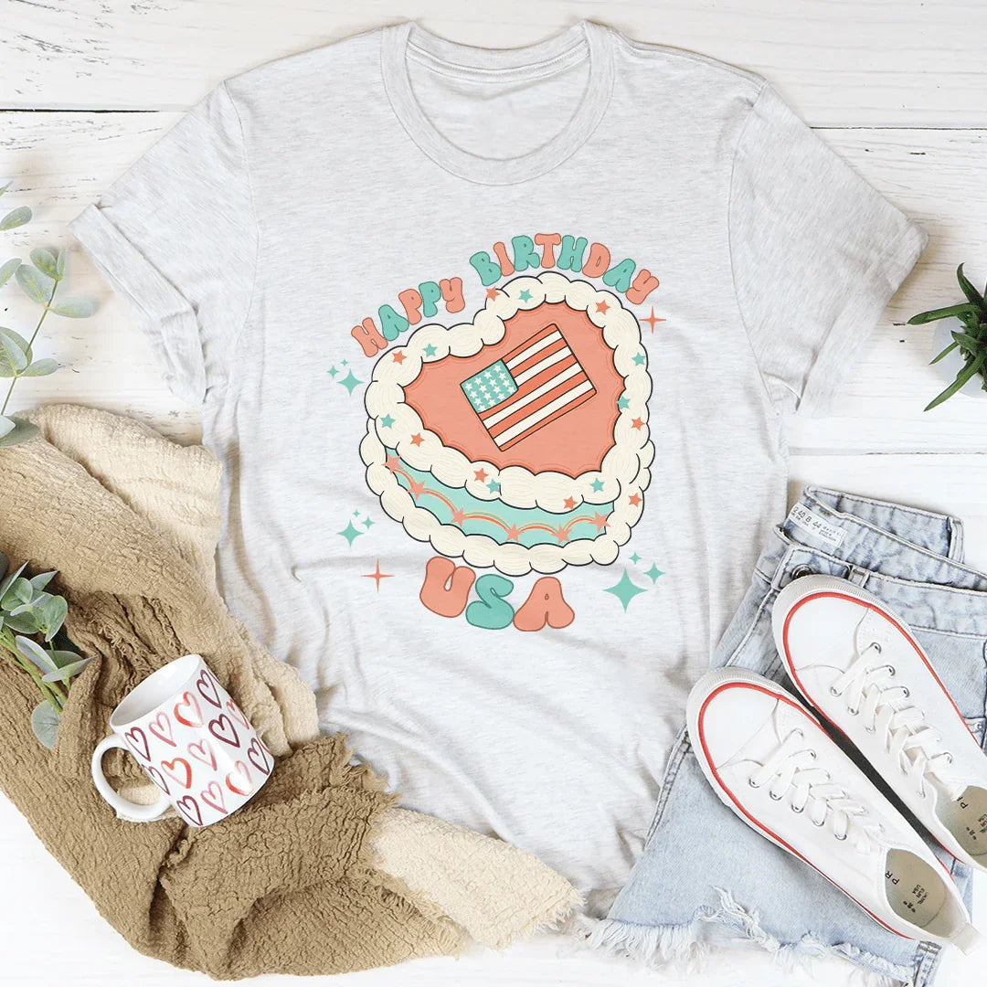 Happy Birthday America Tee - WonderingCloth