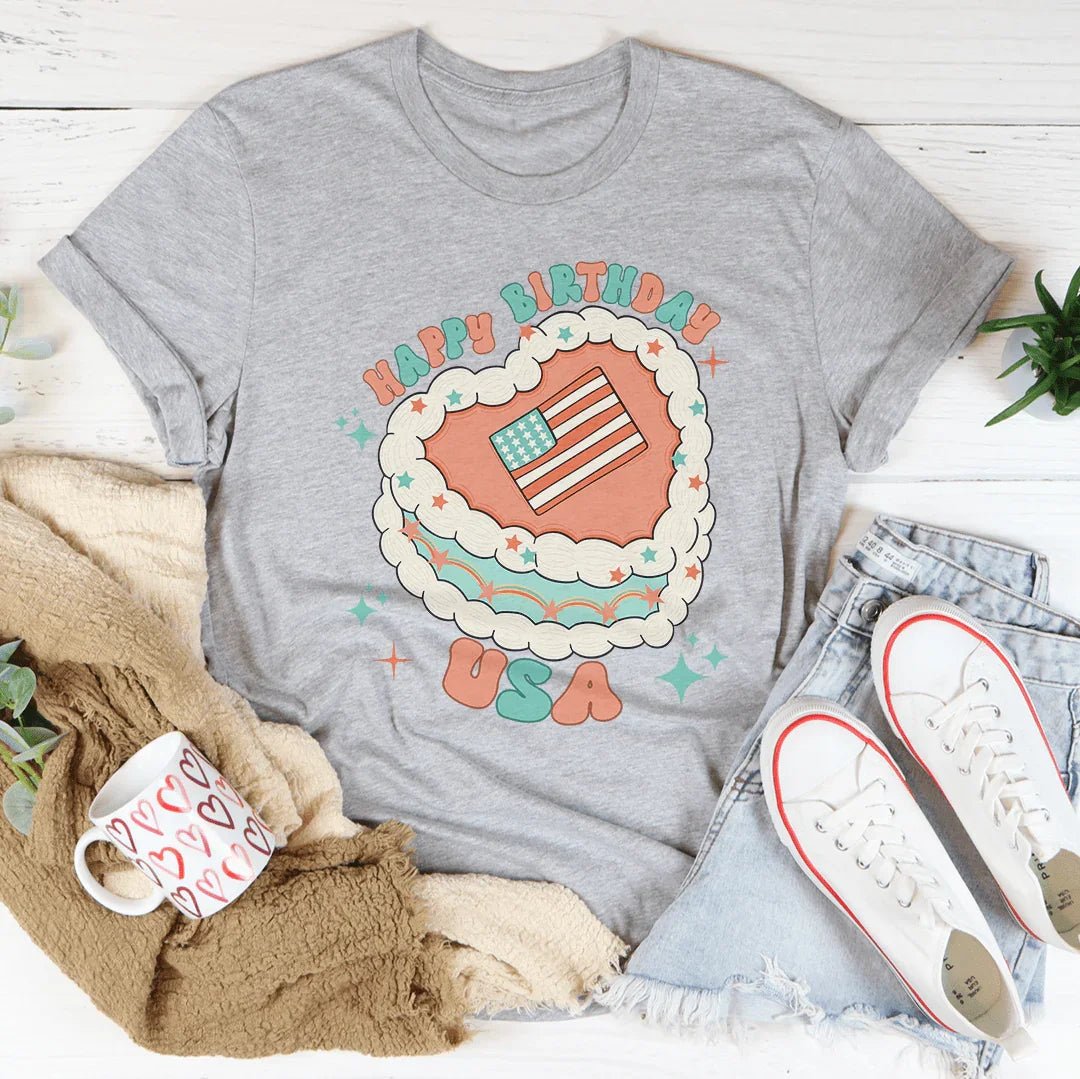 Happy Birthday America Tee - WonderingCloth