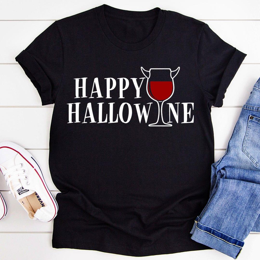 Happy Hallowine Tee - WonderingCloth
