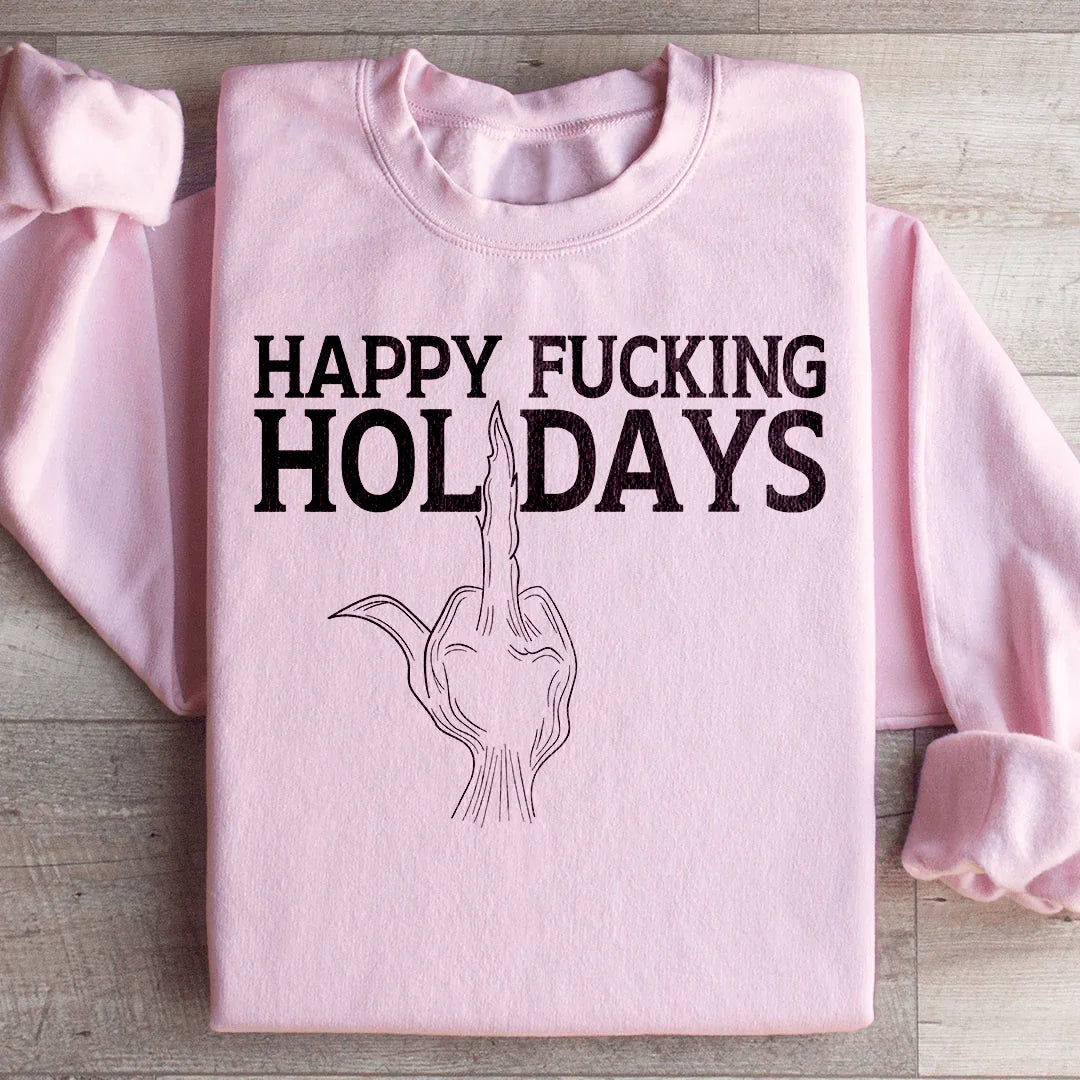 Happy Holidays Sweatshirt - WonderingCloth