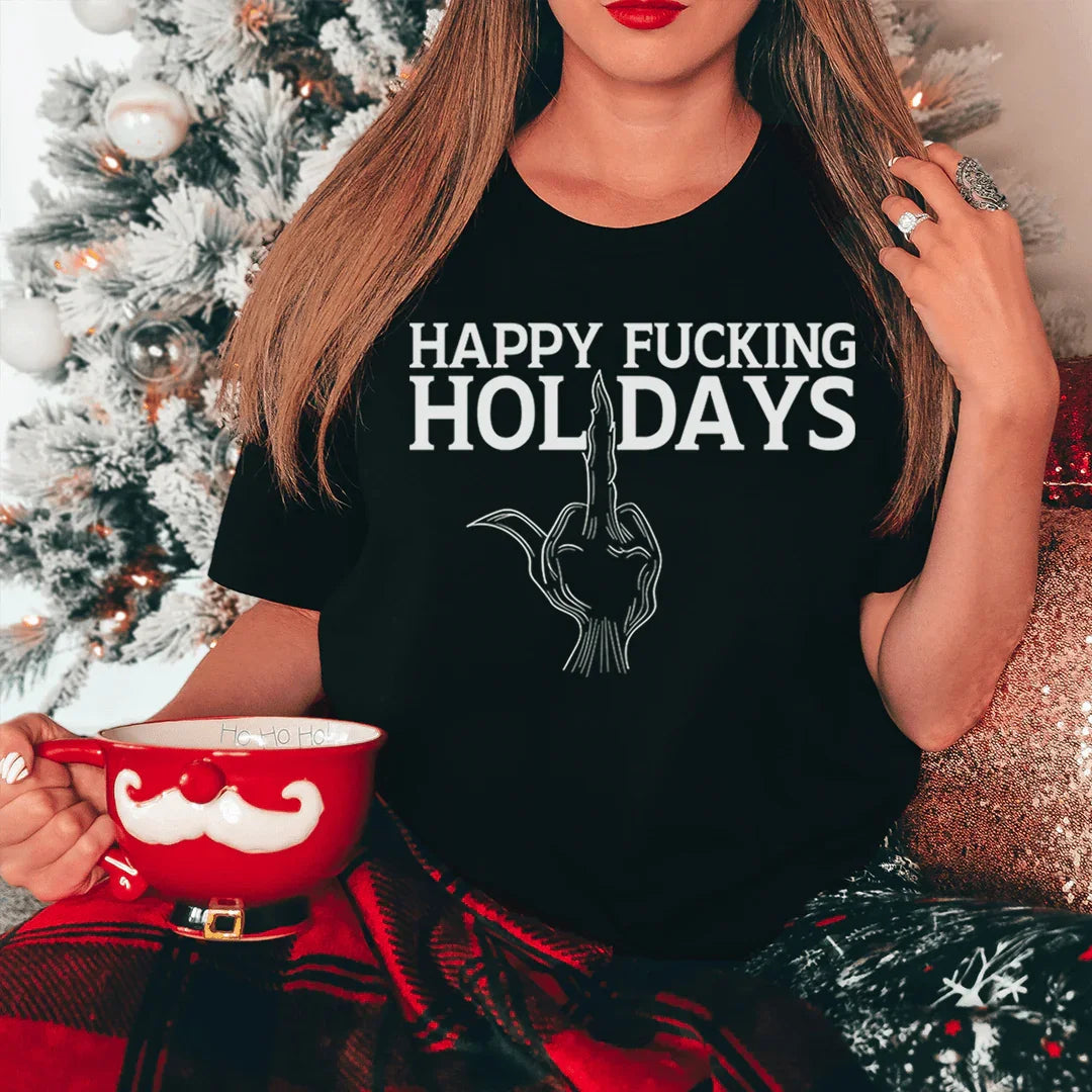 Happy Holidays Tee - WonderingCloth