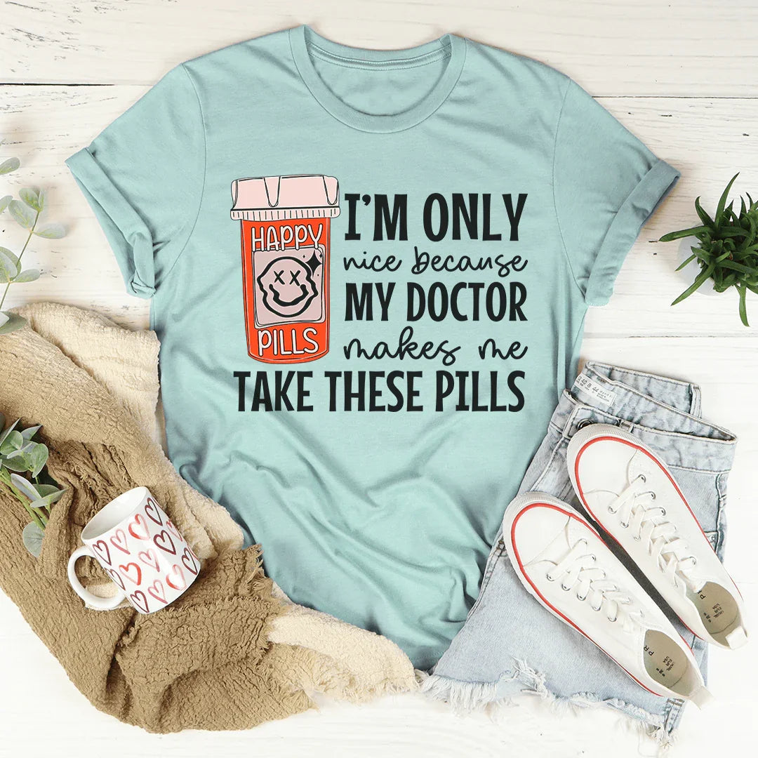 Happy Pills Tee - WonderingCloth
