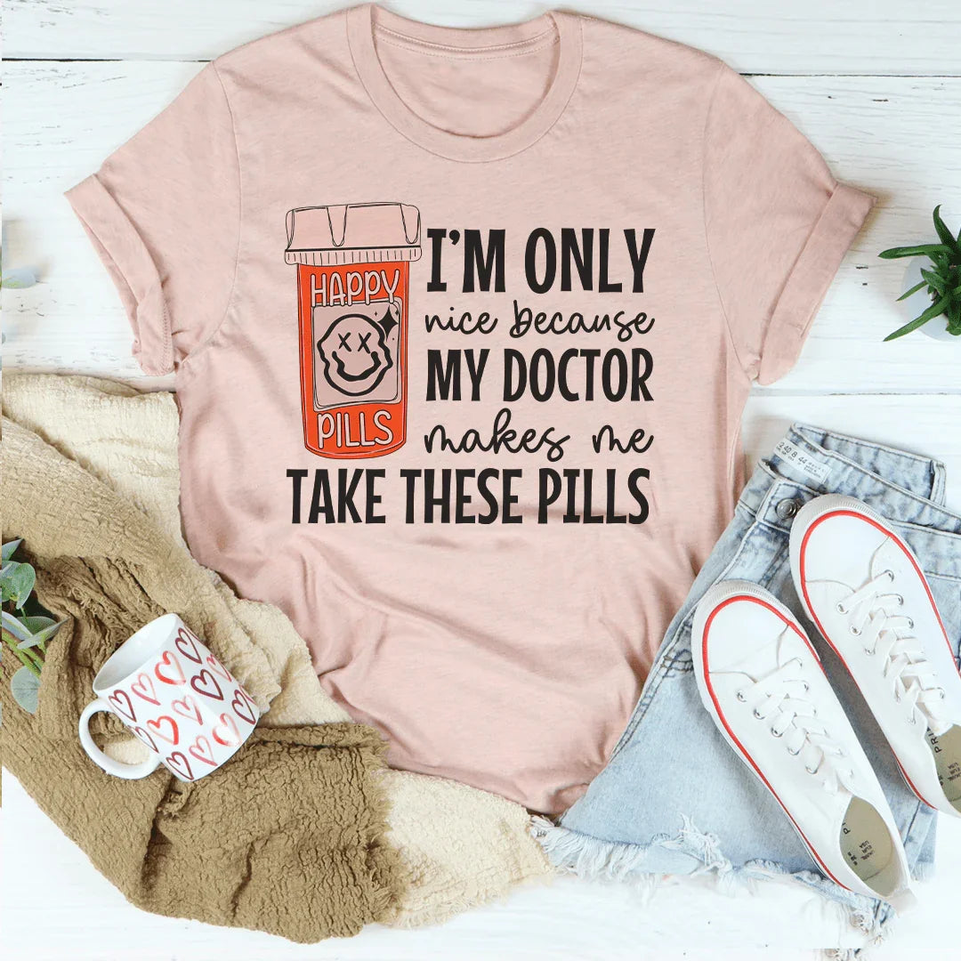 Happy Pills Tee - WonderingCloth