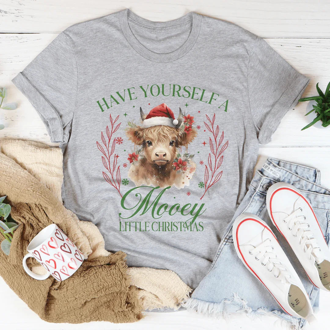 Have Your Self A Mooey Little Christmas Tee - WonderingCloth