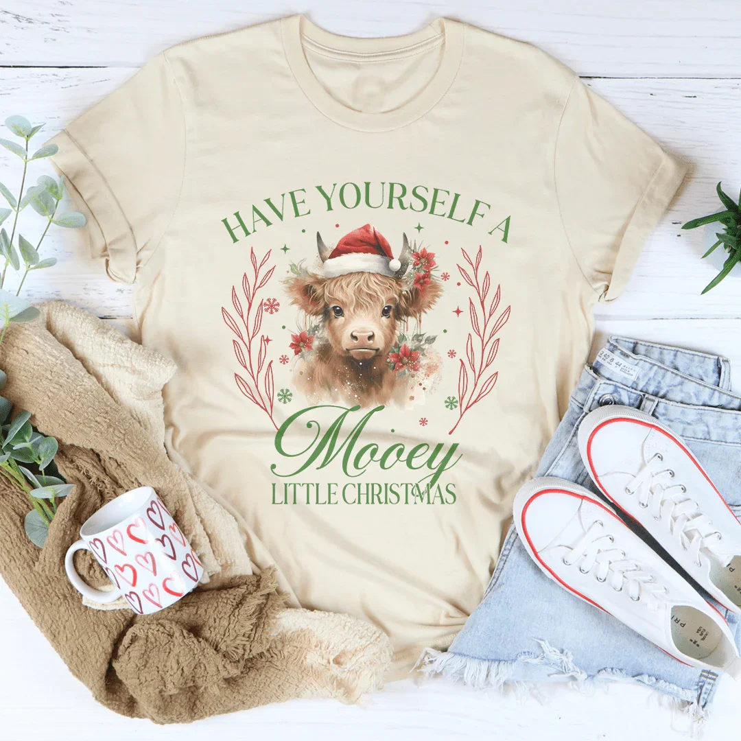 Have Your Self A Mooey Little Christmas Tee - WonderingCloth
