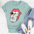 Hippie Floral Tongue Tee - WonderingCloth