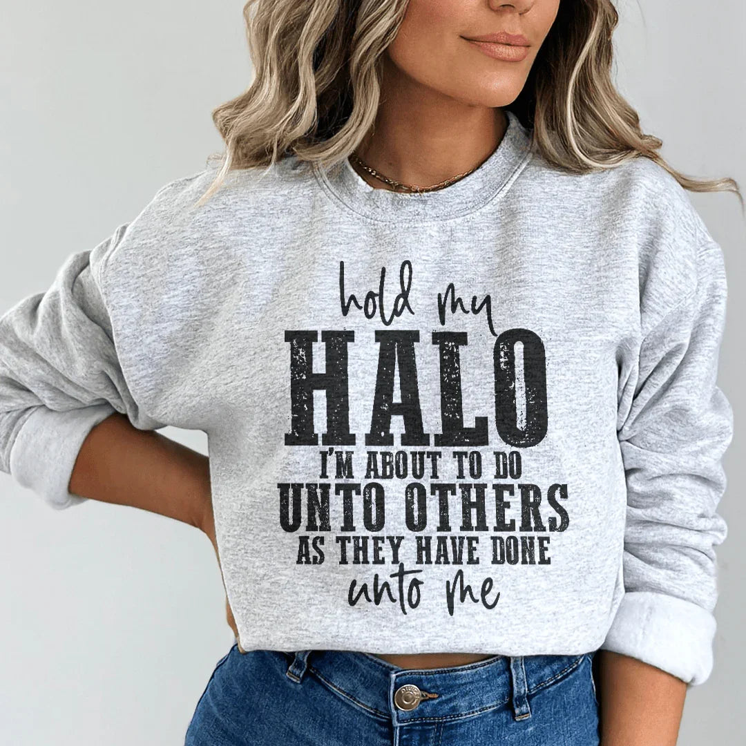 Hold My Halo Sweatshirt - WonderingCloth