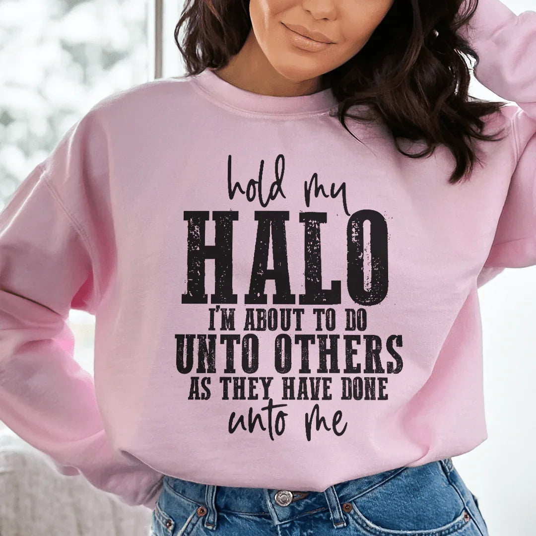 Hold My Halo Sweatshirt - WonderingCloth
