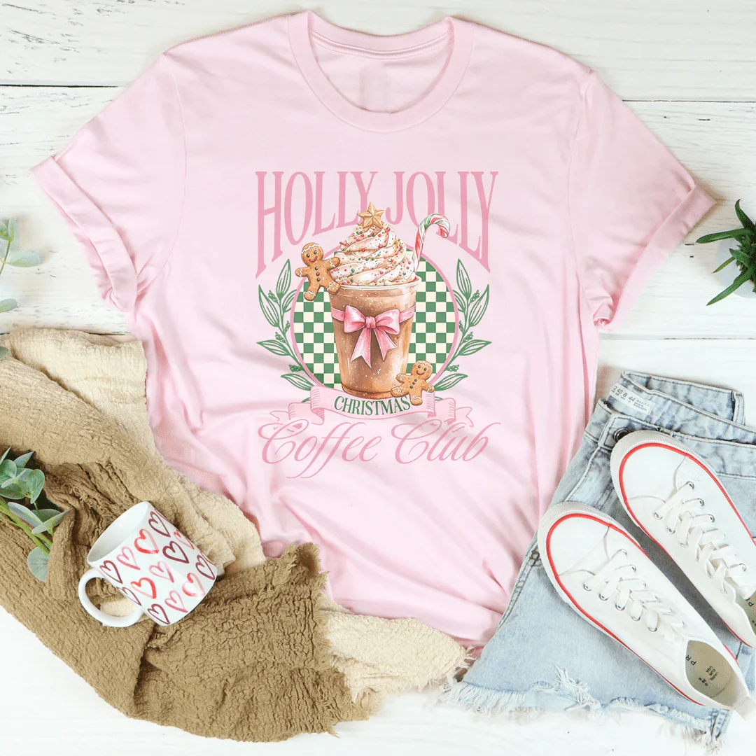 Holly Jolly Coffee Club Tee - WonderingCloth