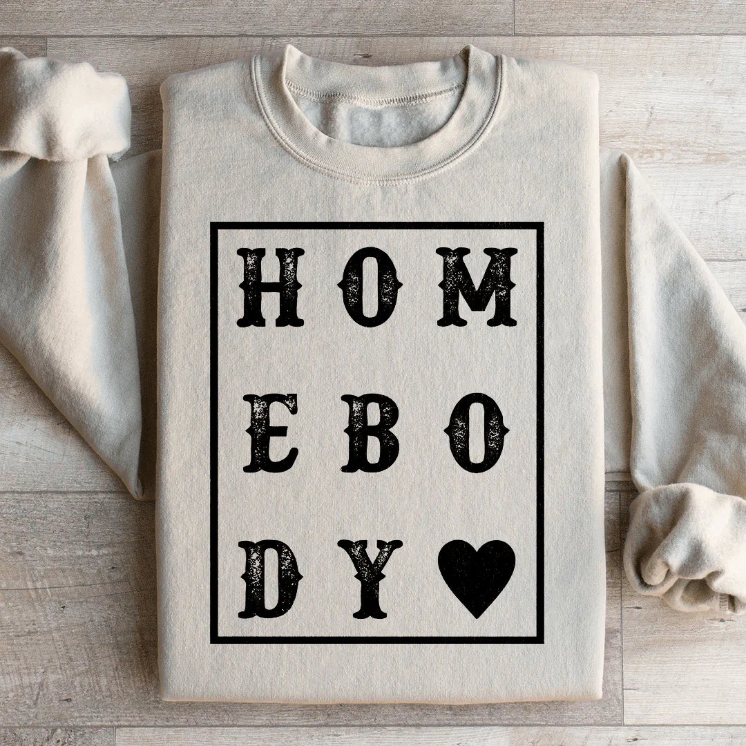 Homebody Heart Sweatshirt - WonderingCloth