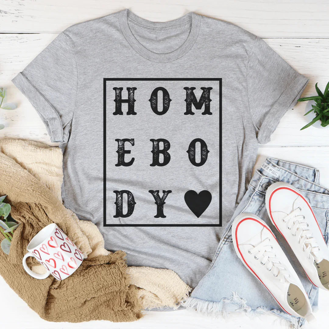 Homebody Heart Tee - WonderingCloth